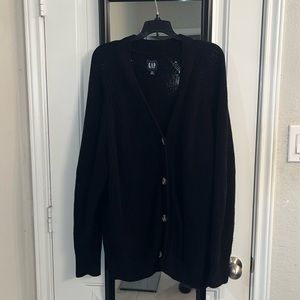 Gap Oversized Black Cardigan Plus Size XXL